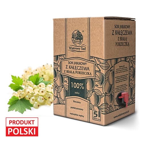 Sok jabłkowy z białą porzeczką 5 l